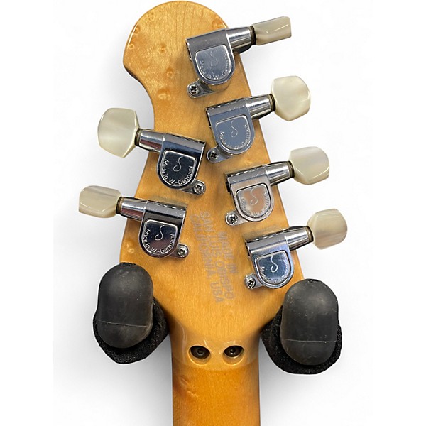 Vintage 1991 Ernie Ball Music Man Evh Red Trans Solid Body Electric Guitar