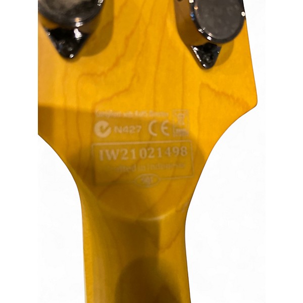 Used Schecter Guitar Research Stiletto Extreme 4 String Crimson Red Burst Electric Bass Guitar