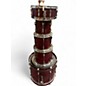 Used Yamaha 5 Piece Stage Custom Plum Drum Kit