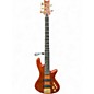 Used Schecter Guitar Research Stiletto Studio 5 String Honey Satin Electric Bass Guitar thumbnail
