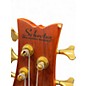Used Schecter Guitar Research Stiletto Studio 5 String Honey Satin Electric Bass Guitar