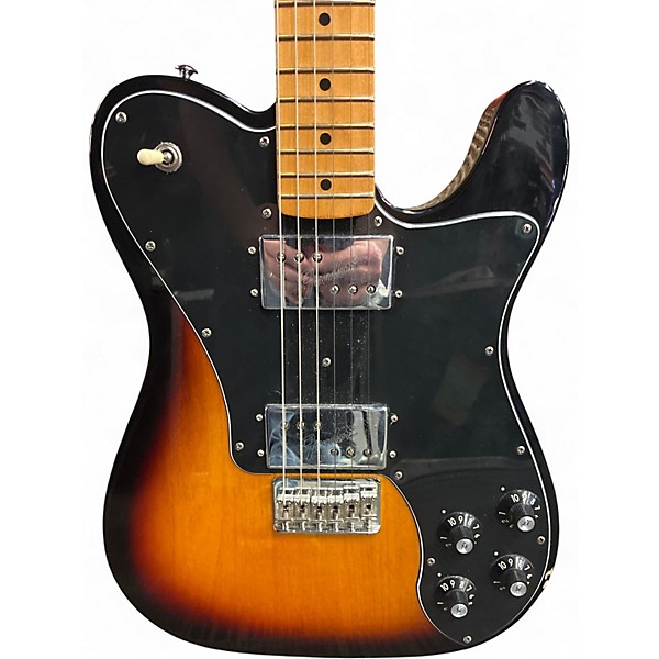 Used Fender Vintera 70s Telecaster Deluxe 3 Color Sunburst Solid Body Electric Guitar