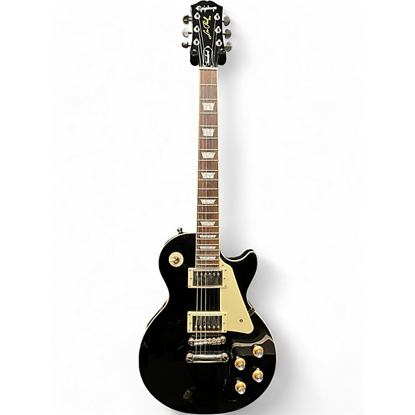 Used 2021 Epiphone Les Paul Standard '60s Ebony Solid Body Electric Guitar