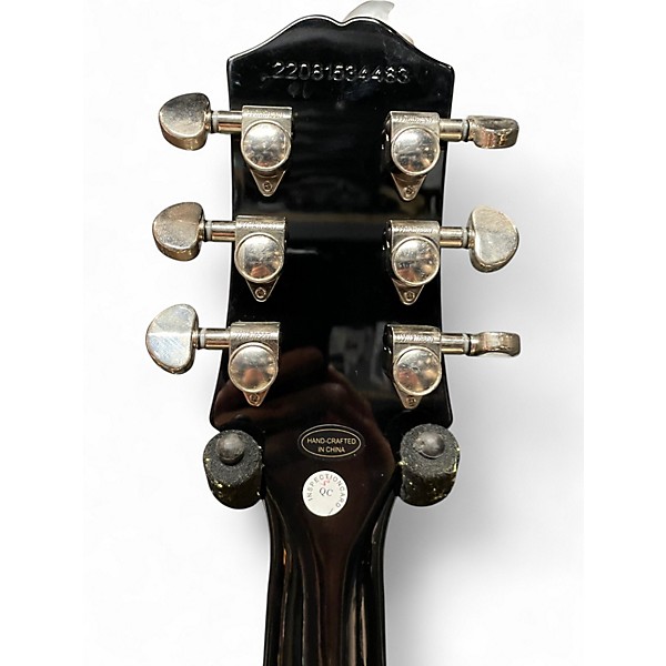 Used 2021 Epiphone Les Paul Standard '60s Ebony Solid Body Electric Guitar