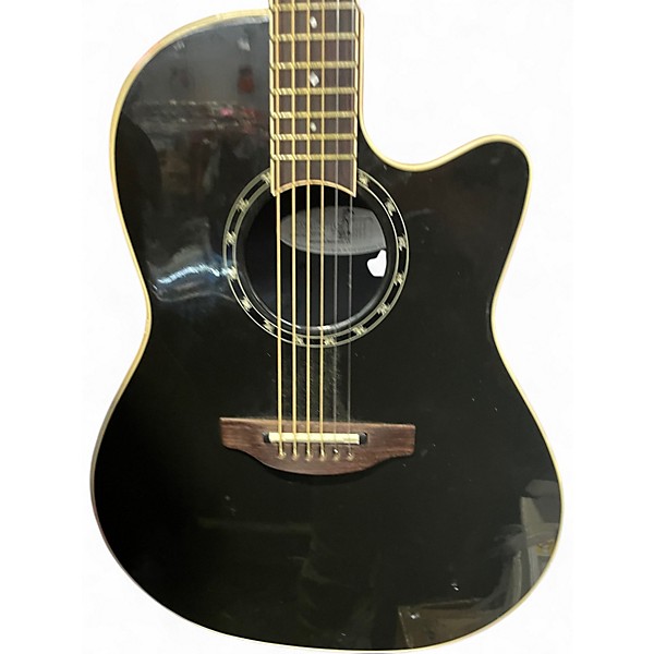 Used Ovation 1771LX Black Acoustic Electric Guitar