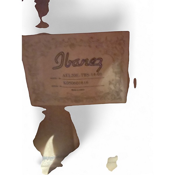 Used Ibanez AEL20E Blue Burst Acoustic Electric Guitar