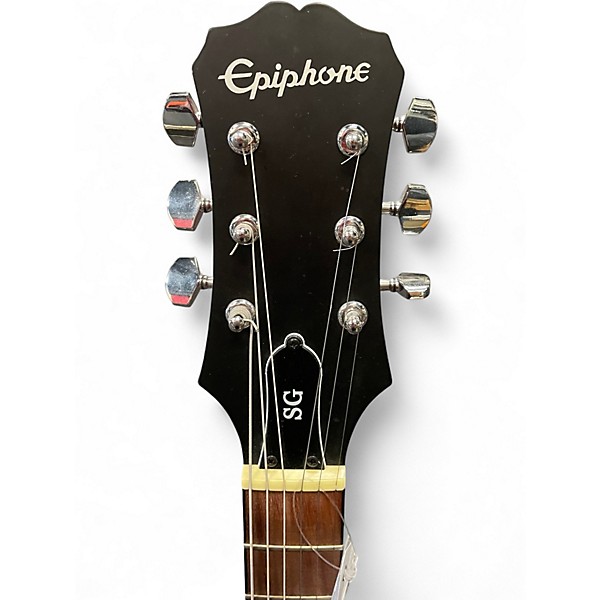 Used Epiphone SG Worn Cherry Solid Body Electric Guitar
