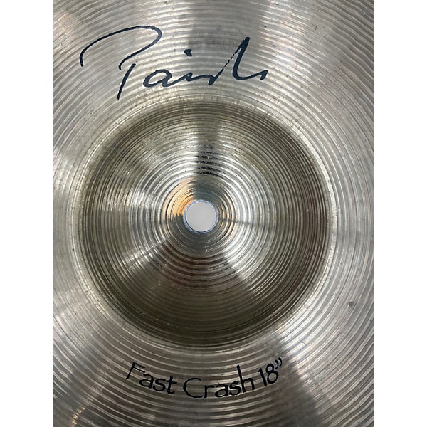 Used Paiste 18in FAST CRASH Cymbal