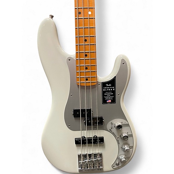 Used Fender American Ultra II Precision Bass Avalanche Electric Bass Guitar