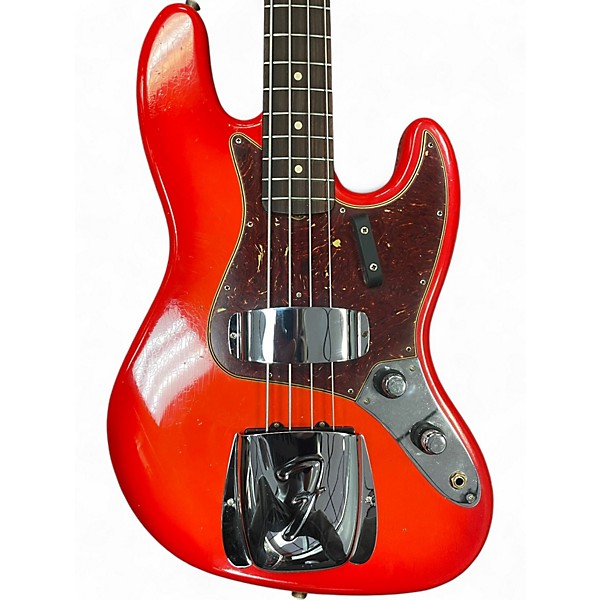 Used 2024 Fender 1960 JAZZ BASS JOURNEYMAN RED Electric Bass Guitar