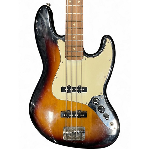Used Fender Standard Jazz Bass 3 Color Sunburst Electric Bass Guitar
