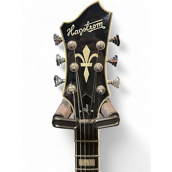 Used Hagstrom ALVAR BLACK Hollow Body Electric Guitar