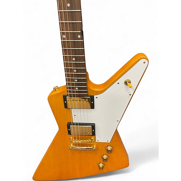 Used Epiphone Korina 1958 Explorer Natural Solid Body Electric Guitar