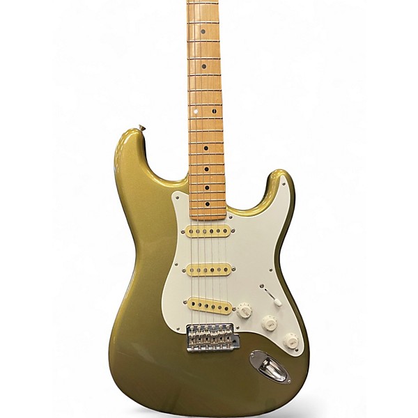 Used Fender Standard Stratocaster Made in Japan Gold Solid Body Electric Guitar