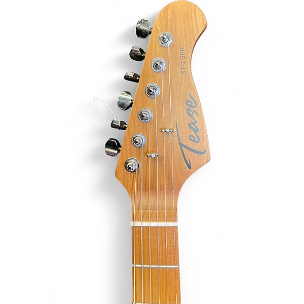 Used Tease st 1 spr Metallic Gold Solid Body Electric Guitar