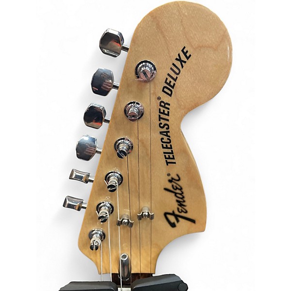 Used Fender Chris Shiflett Telecaster Deluxe Shoreline Gold Solid Body Electric Guitar