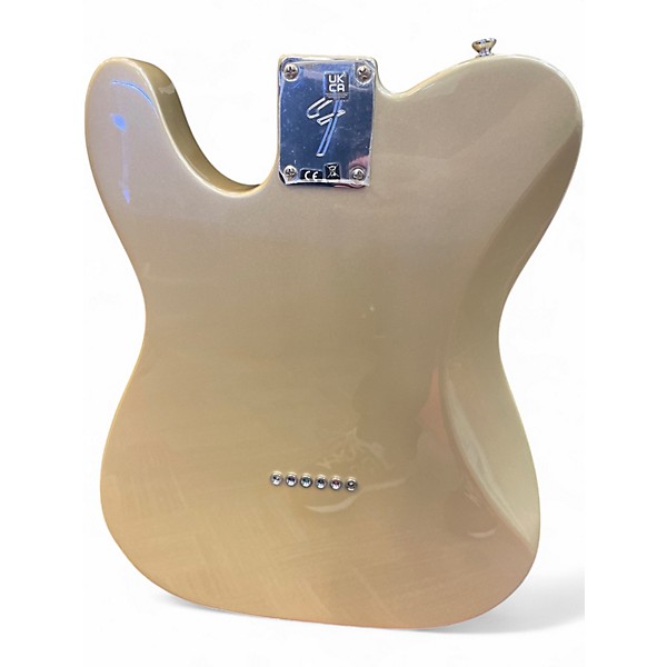 Used Fender Chris Shiflett Telecaster Deluxe Shoreline Gold Solid Body Electric Guitar