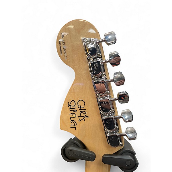 Used Fender Chris Shiflett Telecaster Deluxe Shoreline Gold Solid Body Electric Guitar