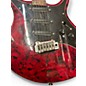 Vintage 1990s Hohner Revelation RTS MARBILIZED RED Solid Body Electric Guitar
