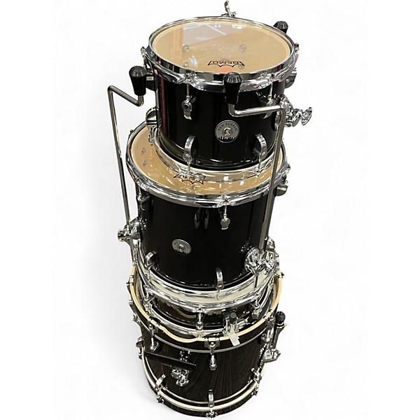 Used PDP by DW 4 Piece New Yorker 4-Piece Shell Pack With 16" Bass Drum Black Drum Kit