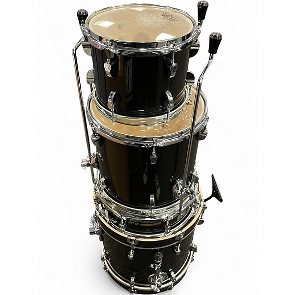 Used PDP by DW 4 Piece New Yorker 4-Piece Shell Pack With 16" Bass Drum Black Drum Kit