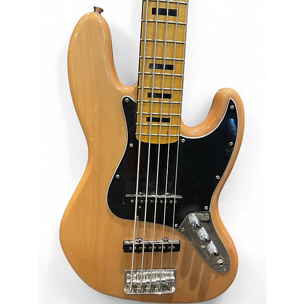 Used Squier Classic Vibe 70s Jazz Bass 5 Natural Electric Bass Guitar