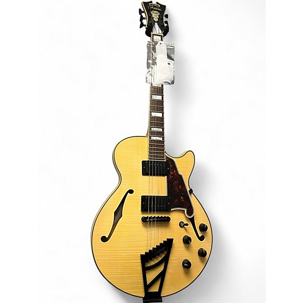 Used D'Angelico EX-SS Yellow Hollow Body Electric Guitar