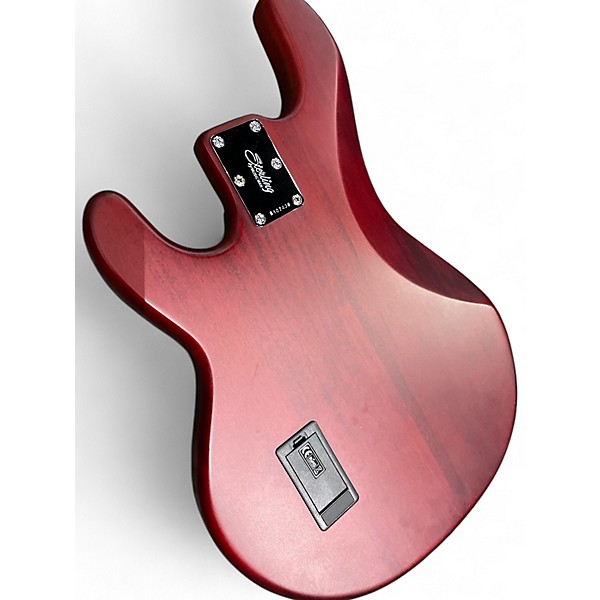 Used Sterling by Music Man Sub 4 Red Electric Bass Guitar
