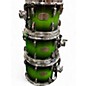 Used Pearl 4 Piece SESSION CUSTOM GREEN FADE Drum Kit