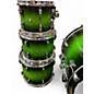 Used Pearl 4 Piece SESSION CUSTOM GREEN FADE Drum Kit