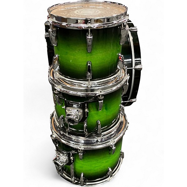 Used Pearl 4 Piece SESSION CUSTOM GREEN FADE Drum Kit