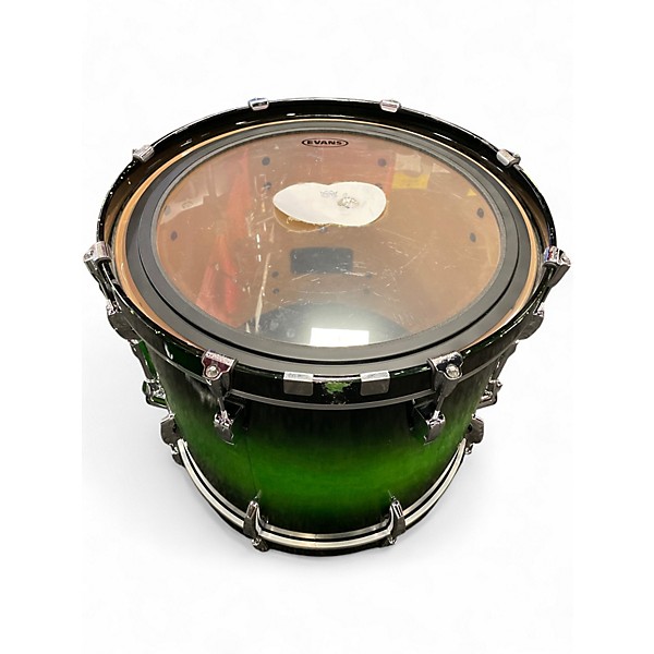 Used Pearl 4 Piece SESSION CUSTOM GREEN FADE Drum Kit
