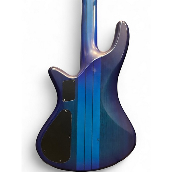 Used Schecter Guitar Research Stiletto Studio 4 Strings blue Electric Bass Guitar