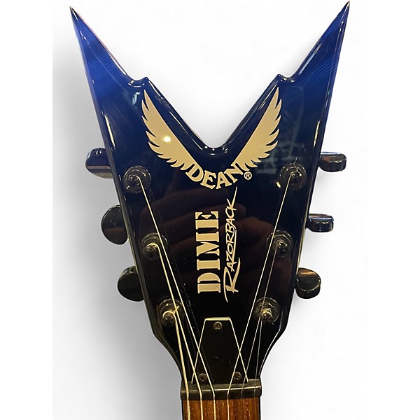 Used Dean Dimebag Razorback Black Solid Body Electric Guitar