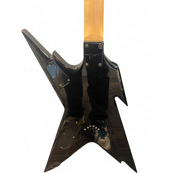 Used Dean Dimebag Razorback Black Solid Body Electric Guitar