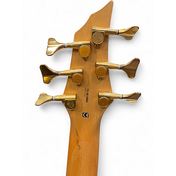 Used Cort Curbow 6 String Bass Red Electric Bass Guitar