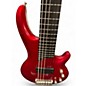 Used Cort Curbow 6 String Bass Red Electric Bass Guitar