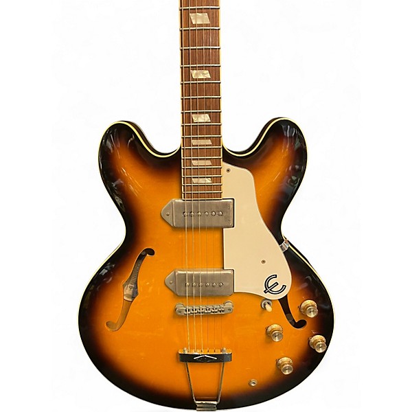 Used 2001 Epiphone Elitist 1965 Casino Vintage Sunburst Hollow Body Electric Guitar