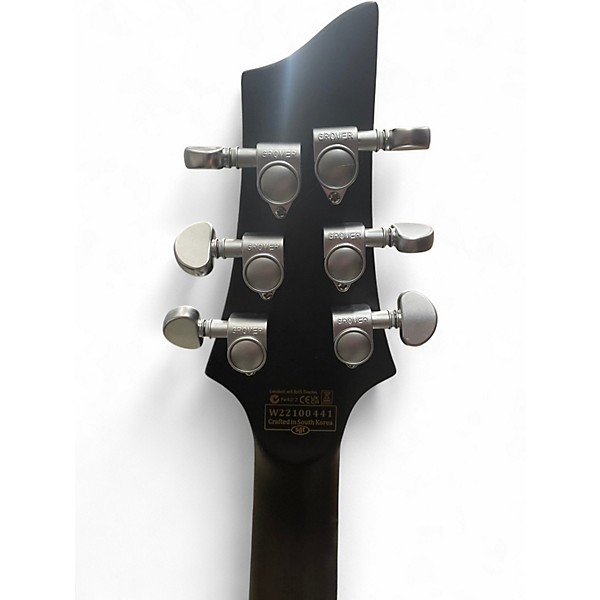 Used Schecter Guitar Research C1 Platinum Trans Black Solid Body Electric Guitar