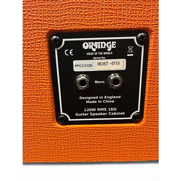 Used Orange Amplifiers PPC212OB 2x12 Open Back Guitar Cabinet