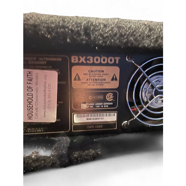 Used Behringer BX3000T Ultrabass 300W Bass Amp Head
