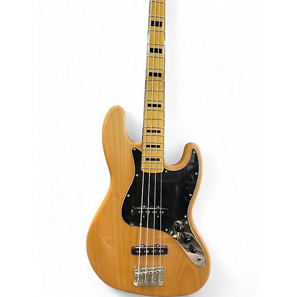 Used Squier Classic Vibe 70s Jazz Bass Natural Electric Bass Guitar