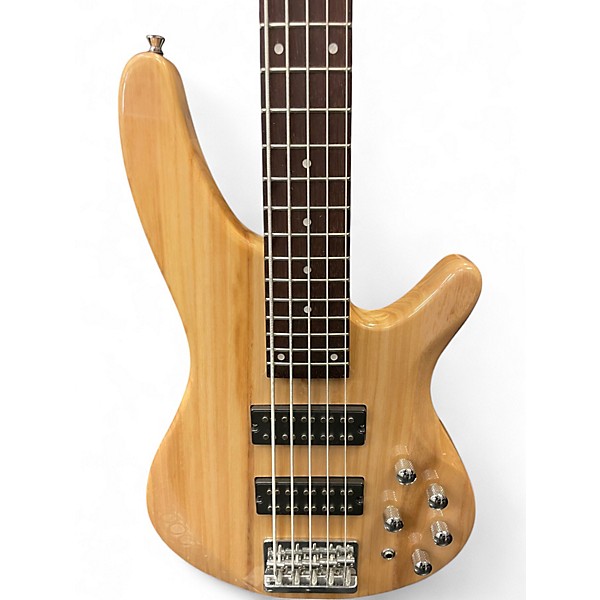 Used Glarry GIB Natural Electric Bass Guitar