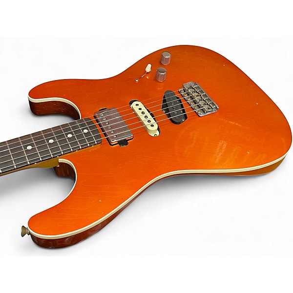 Used 2022 Fender GC Strat HST Journeyman Tangerine Metallic Solid Body Electric Guitar