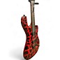 Used Kiesel Kyber Blood Red Black Crackle Finish Solid Body Electric Guitar