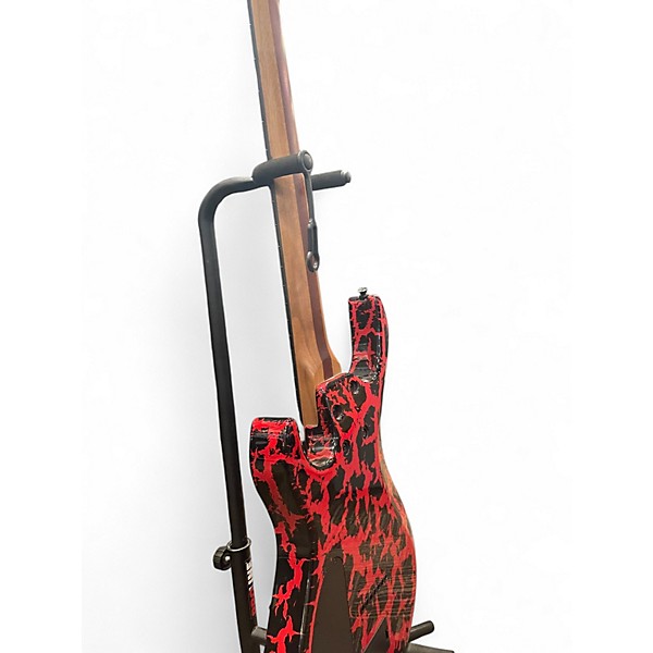 Used Kiesel Kyber Blood Red Black Crackle Finish Solid Body Electric Guitar