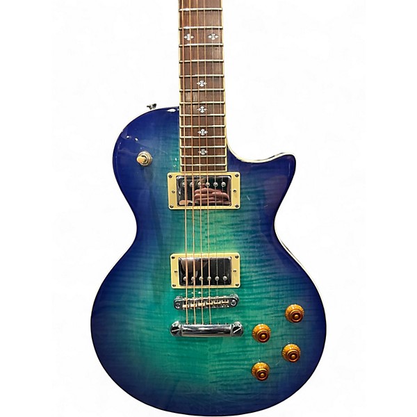 Used Xaviere Pro500 Blue Burst Solid Body Electric Guitar