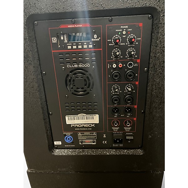 Used Proreck Club6000S/T Powered Subwoofer