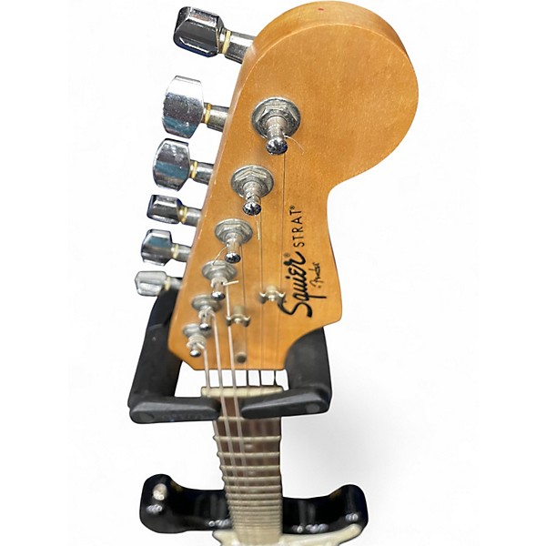 Used Squier Standard Stratocaster Black Solid Body Electric Guitar