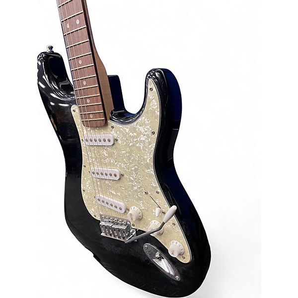 Used Squier Standard Stratocaster Black Solid Body Electric Guitar